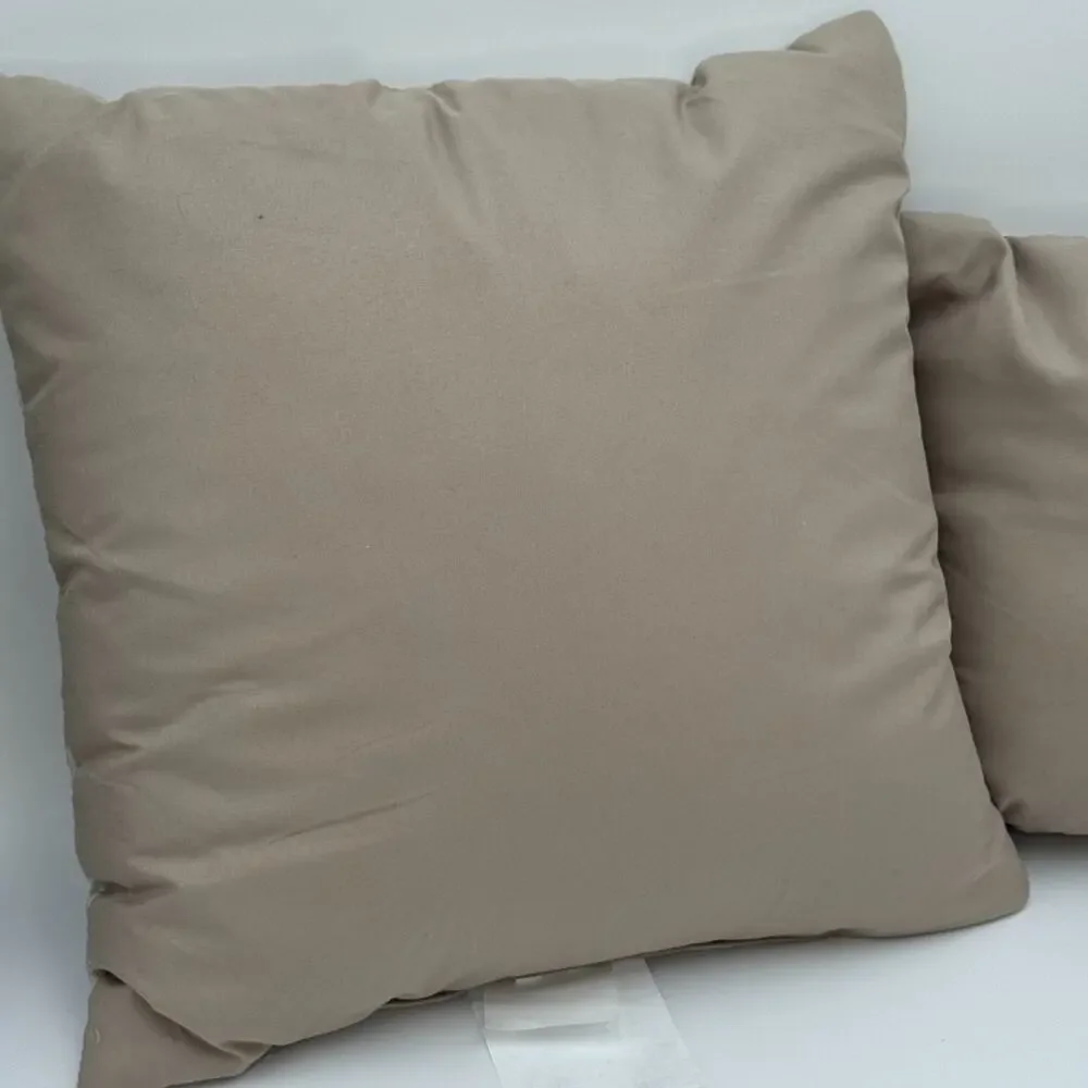 Set of 2 Gold Textured and Gold Stripe Throw Pillow Decor 14x14‎ and 14x10 NWOT